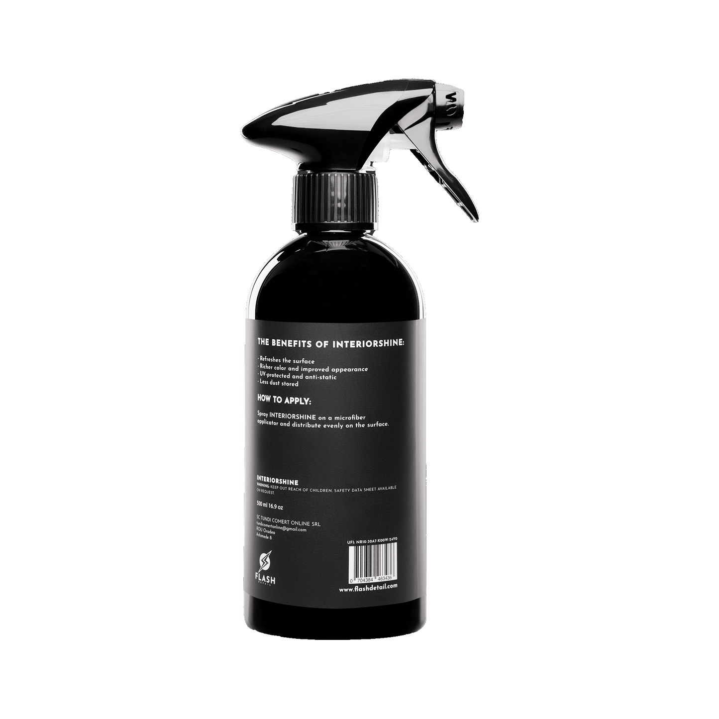 INTERIORSHINE SPRAY 500ML – PROTECTOR Y ACONDICIONADOR DE PLÁSTICOS INTERIORES