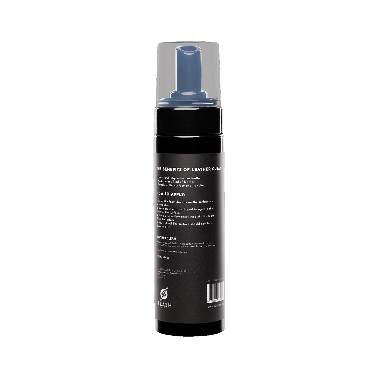 LEATHER CLEAN 200ML – ESPUMA LIMPIADORA PARA CUERO