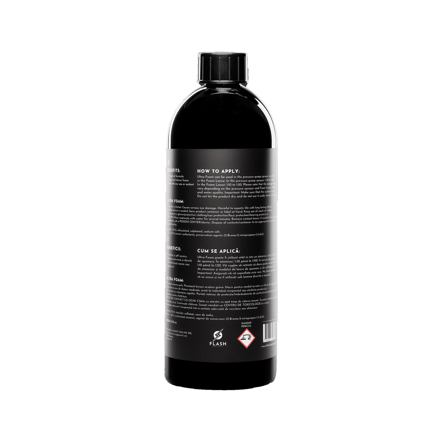 ULTRA FOAM 1000 ML – ESPUMA ACTIVA AUTO (INCLUYE VASO MEDIDOR GRADUADO GRATIS)